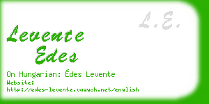 levente edes business card